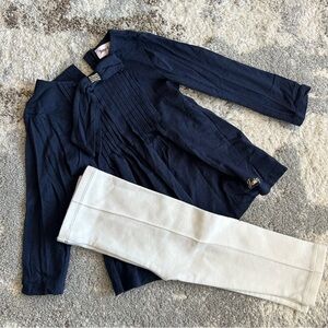 Juicy Couture girl navy cream outfit 12-18 months like new condition